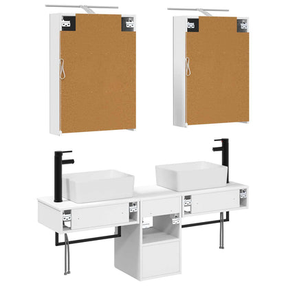 vidaXL Bathroom Cabinet Set 5 pcs White 50 x 14.5 x 70 cm