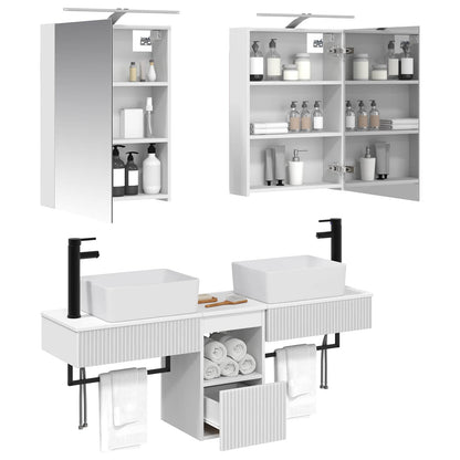vidaXL Bathroom Cabinet Set 5 pcs White 50 x 14.5 x 70 cm