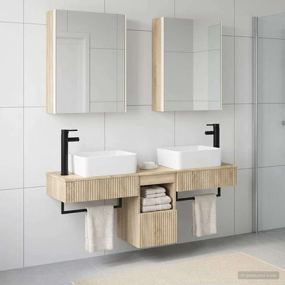 vidaXL Bathroom Cabinet Set 5 pcs Sonoma Oak Engineered Wood