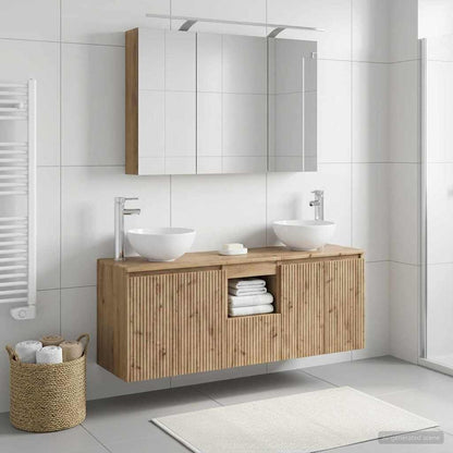 vidaXL Bathroom Cabinet Set 4 pcs Artisan Oak Engineered Wood