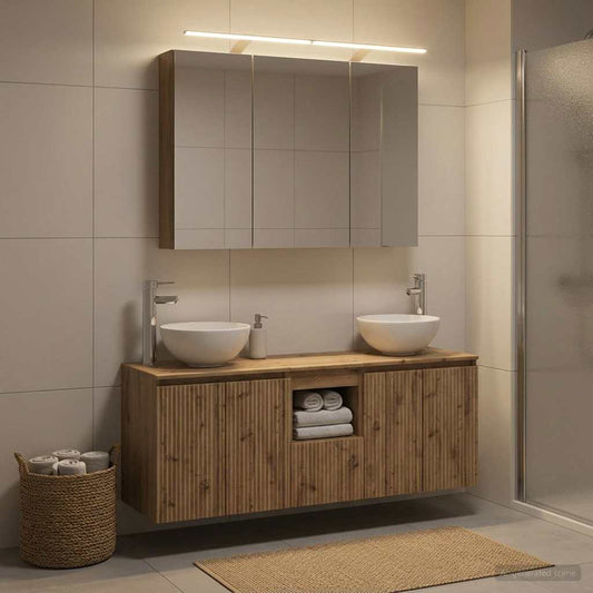 vidaXL Bathroom Cabinet Set 4 pcs Artisan Oak Engineered Wood