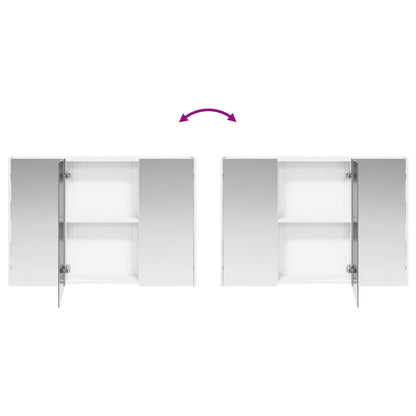 vidaXL Bathroom Cabinet Set 4 pcs White 103.5 x 15.5 x 70 cm