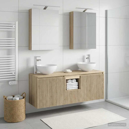 vidaXL Bathroom Cabinet Set 5 pcs Sonoma Oak Engineered Wood