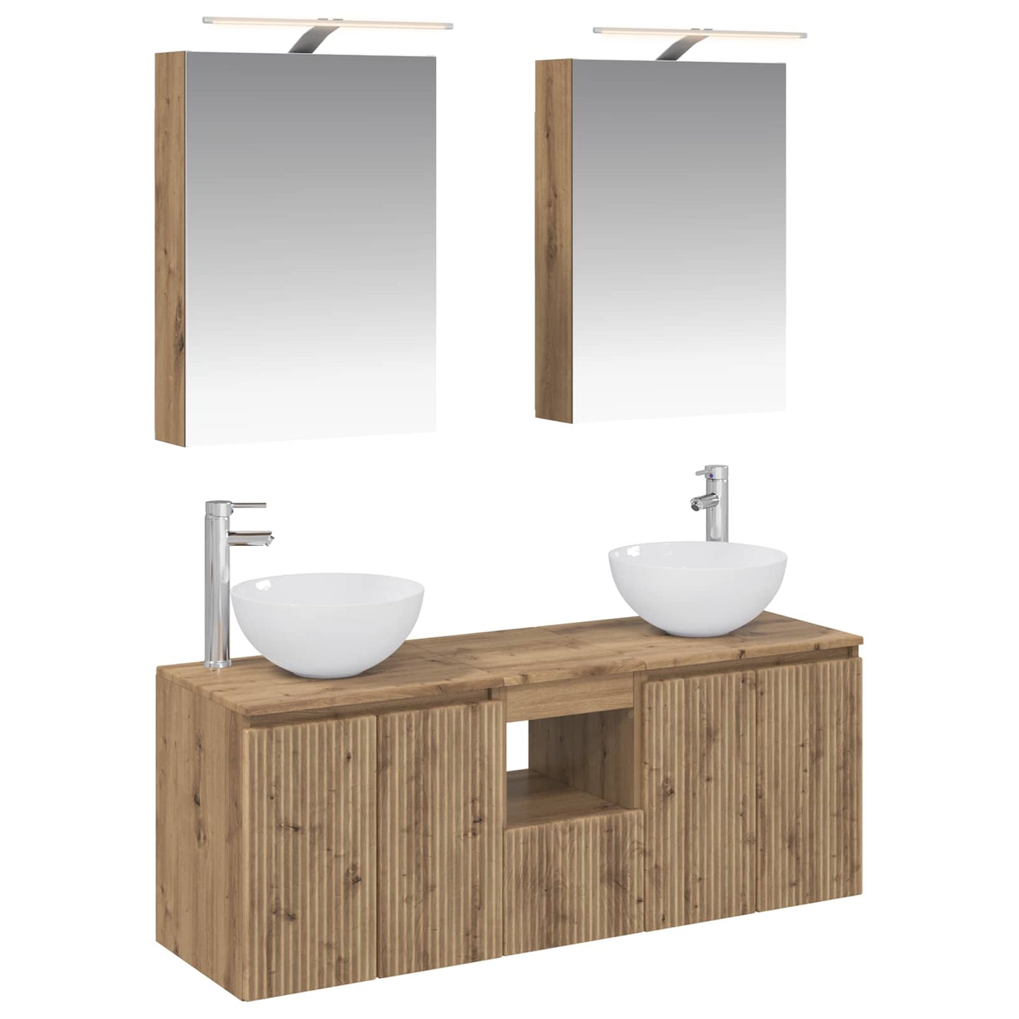 vidaXL Bathroom Cabinet Set 5 pcs Artisan Oak 50 x 14.5 x 70 cm