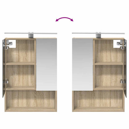 vidaXL Bathroom Cabinet Set 5 pcs Sonoma Oak 50 x 14.5 x 70 cm