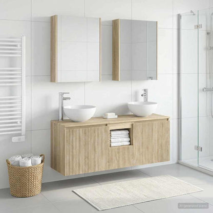 vidaXL Bathroom Cabinet Set 5 pcs Sonoma Oak Engineered Wood