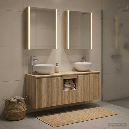 vidaXL Bathroom Cabinet Set 5 pcs Sonoma Oak Engineered Wood