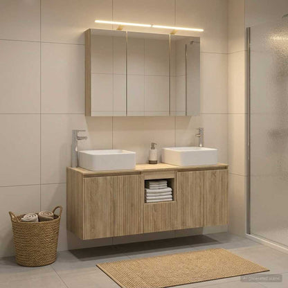 vidaXL Bathroom Cabinet Set 4 pcs Sonoma Oak Engineered Wood