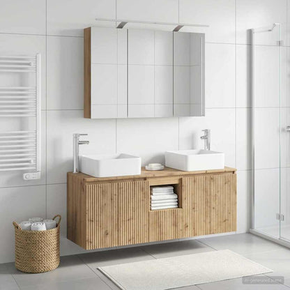 vidaXL Bathroom Cabinet Set 4 pcs Artisan Oak Engineered Wood