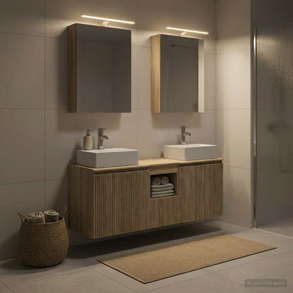 vidaXL Bathroom Cabinet Set 5 pcs Sonoma Oak Engineered Wood
