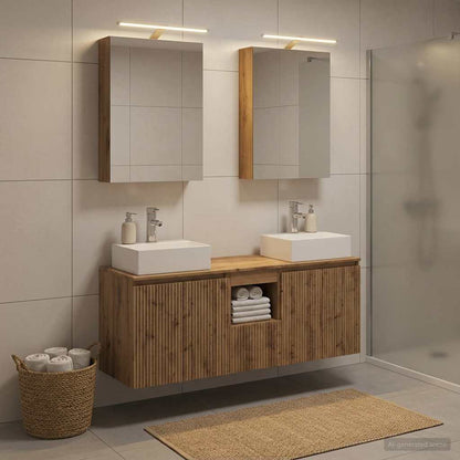 vidaXL Bathroom Cabinet Set 5 pcs Artisan Oak Engineered Wood