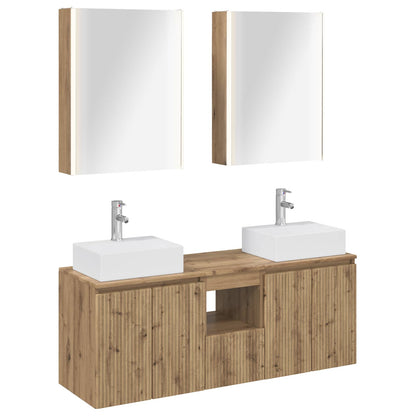 vidaXL Bathroom Cabinet Set 5 pcs Artisan Oak Engineered Wood