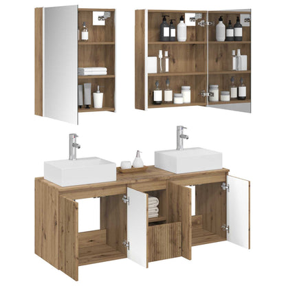 vidaXL Bathroom Cabinet Set 5 pcs Artisan Oak Engineered Wood