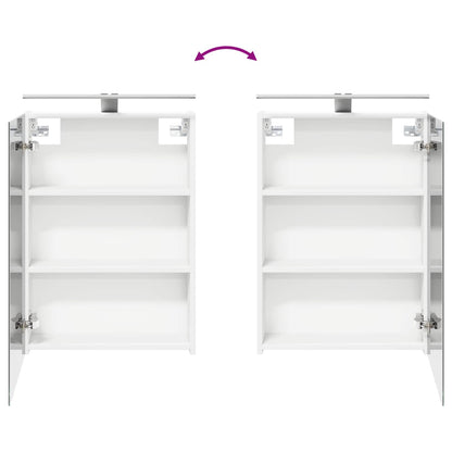 vidaXL Bathroom Cabinet Set 5 pcs White Engineered Wood