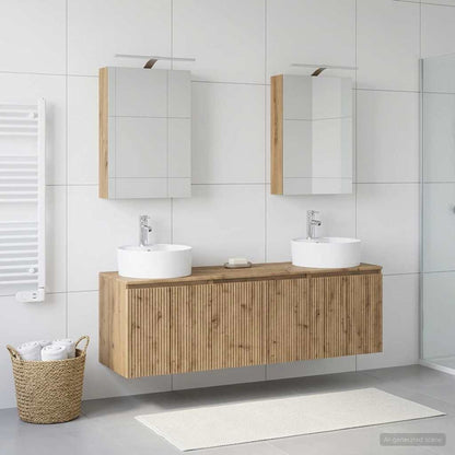vidaXL Bathroom Cabinet Set 5 pcs Artisan Oak Engineered Wood