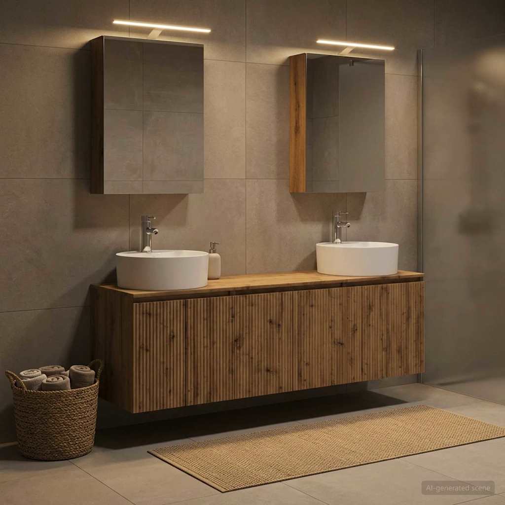 vidaXL Bathroom Cabinet Set 5 pcs Artisan Oak Engineered Wood
