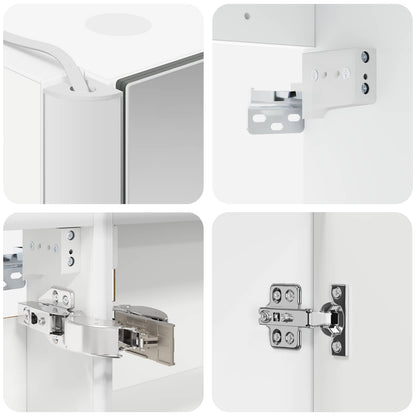 vidaXL Bathroom Cabinet Set 5 pcs White Engineered Wood