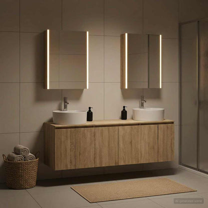vidaXL Bathroom Cabinet Set 5 pcs Sonoma Oak Engineered Wood