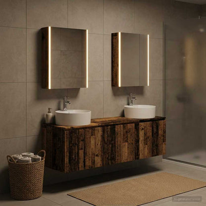 vidaXL Bathroom Cabinet Set 5 pcs Old Wood Engineered Wood