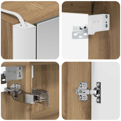 vidaXL Bathroom Cabinet Set 5 pcs Artisan Oak Engineered Wood