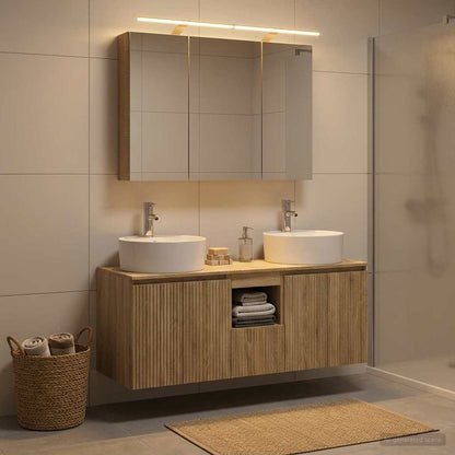 vidaXL Bathroom Cabinet Set 4 pcs Sonoma Oak Engineered Wood