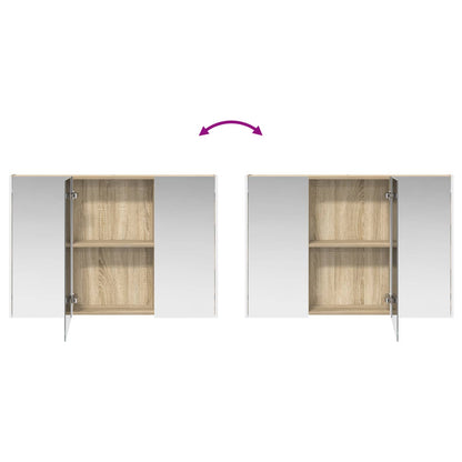 vidaXL Bathroom Cabinet Set 4 pcs Sonoma Oak Engineered Wood