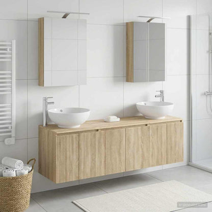 vidaXL Bathroom Cabinet Set 5 pcs Sonoma Oak Engineered Wood