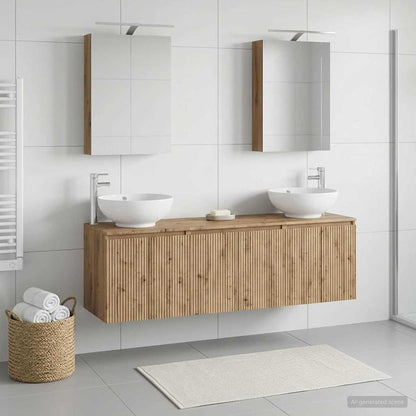 vidaXL Bathroom Cabinet Set 5 pcs Artisan Oak Engineered Wood
