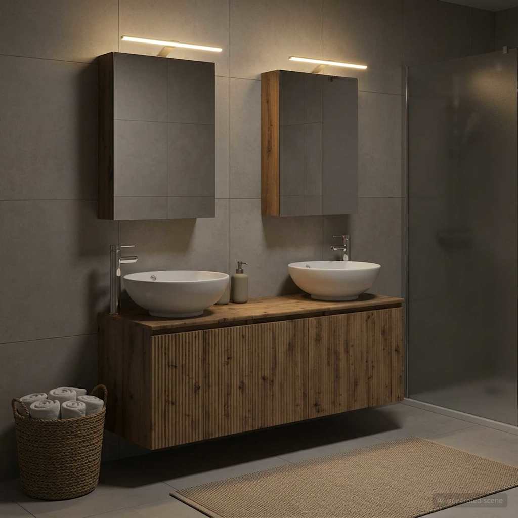 vidaXL Bathroom Cabinet Set 5 pcs Artisan Oak Engineered Wood