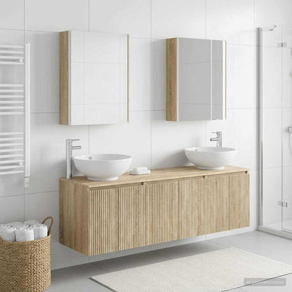 vidaXL Bathroom Cabinet Set 5 pcs Sonoma Oak Engineered Wood