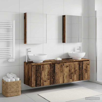 vidaXL Bathroom Cabinet Set 5 pcs Old Wood Engineered Wood