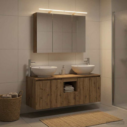 vidaXL Bathroom Cabinet Set 4 pcs Artisan Oak Engineered Wood