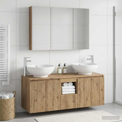 vidaXL Bathroom Cabinet Set 4 pcs Artisan Oak Engineered Wood