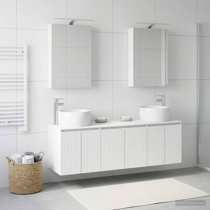 vidaXL Bathroom Cabinet Set 5 pcs White Engineered Wood