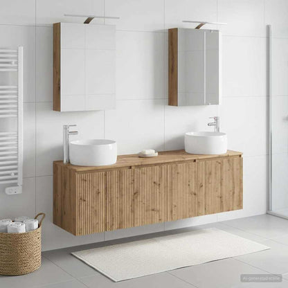 vidaXL Bathroom Cabinet Set 5 pcs Artisan Oak Engineered Wood