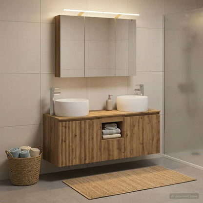 vidaXL Bathroom Cabinet Set 4 pcs Artisan Oak Engineered Wood