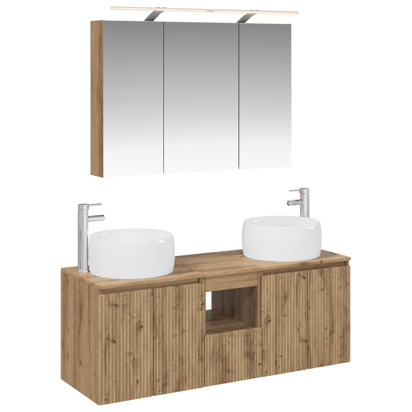 vidaXL Bathroom Cabinet Set 4 pcs Artisan Oak Engineered Wood
