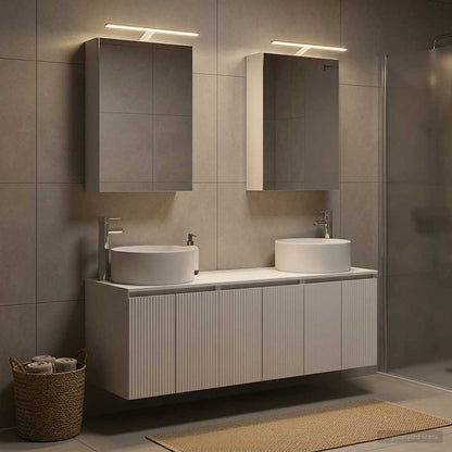 vidaXL Bathroom Cabinet Set 5 pcs White Engineered Wood
