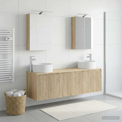 vidaXL Bathroom Cabinet Set 5 pcs Sonoma Oak Engineered Wood