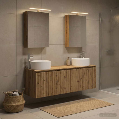 vidaXL Bathroom Cabinet Set 5 pcs Artisan Oak Engineered Wood