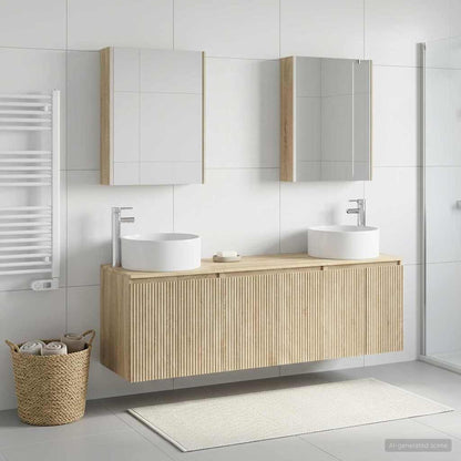vidaXL Bathroom Cabinet Set 5 pcs Sonoma Oak Engineered Wood
