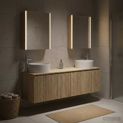 vidaXL Bathroom Cabinet Set 5 pcs Sonoma Oak Engineered Wood