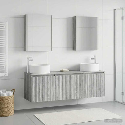 vidaXL Bathroom Cabinet Set 5 pcs Grey Sonoma Engineered Wood