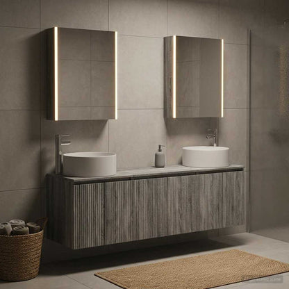 vidaXL Bathroom Cabinet Set 5 pcs Grey Sonoma Engineered Wood