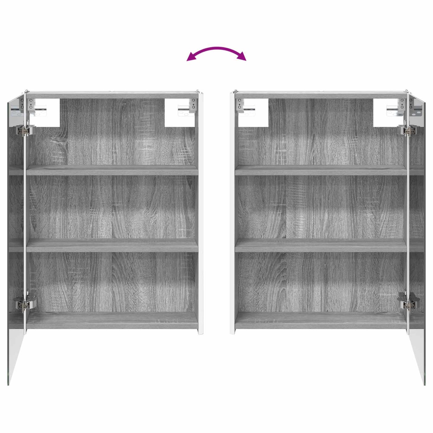 vidaXL Bathroom Cabinet Set 5 pcs Grey Sonoma Engineered Wood