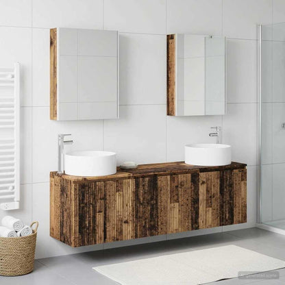 vidaXL Bathroom Cabinet Set 5 pcs Old Wood Engineered Wood