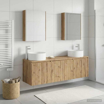 vidaXL Bathroom Cabinet Set 5 pcs Artisan Oak Engineered Wood