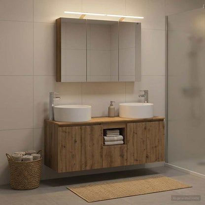 vidaXL Bathroom Cabinet Set 4 pcs Artisan Oak Engineered Wood