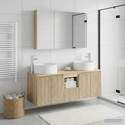 vidaXL Bathroom Cabinet Set 4 pcs Sonoma Oak Engineered Wood