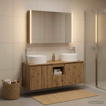 vidaXL Bathroom Cabinet Set 4 pcs Artisan Oak Engineered Wood